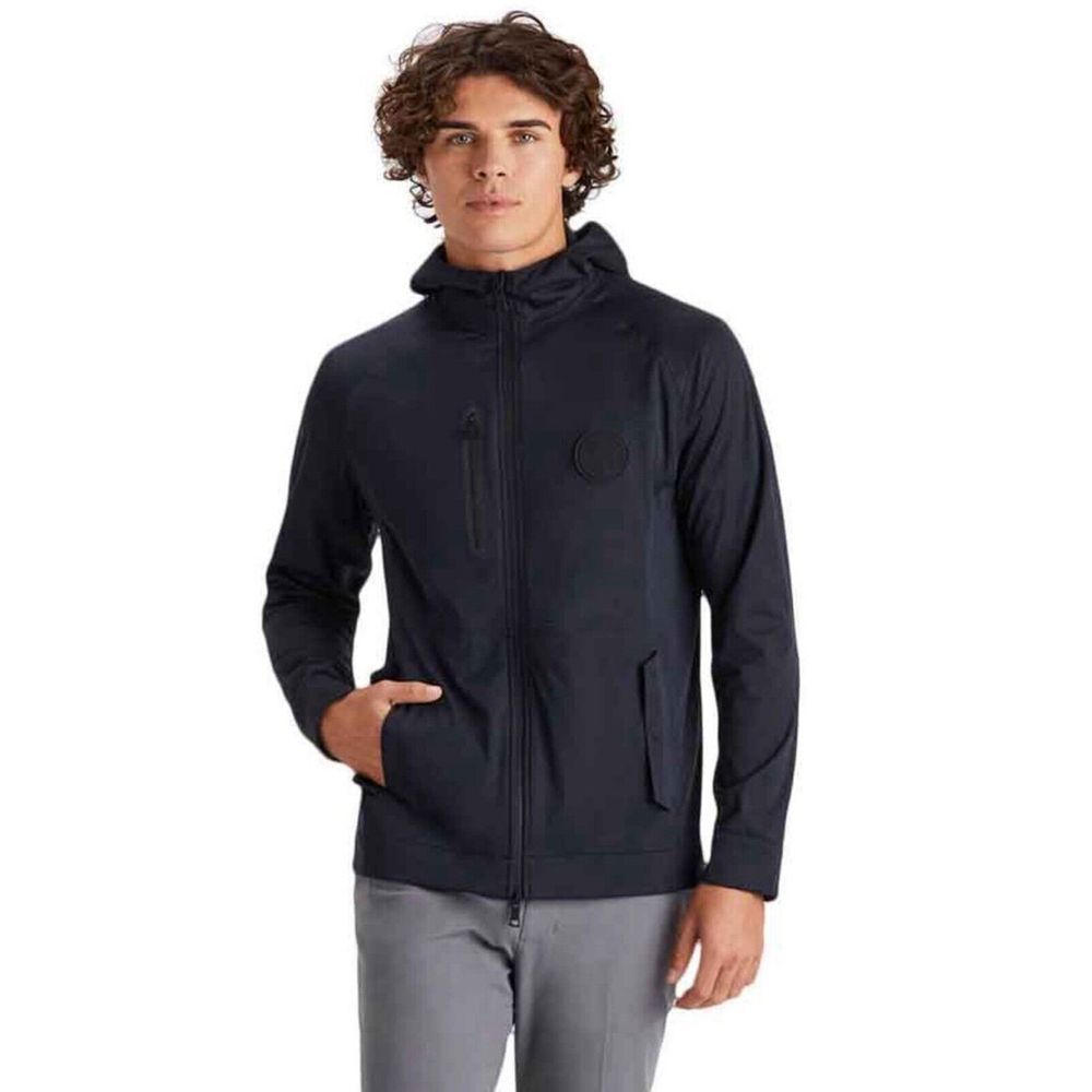 G/FORE Mens Repeller Soft Shell Hoodie Rain Jacket Golf Onyx L $315 022